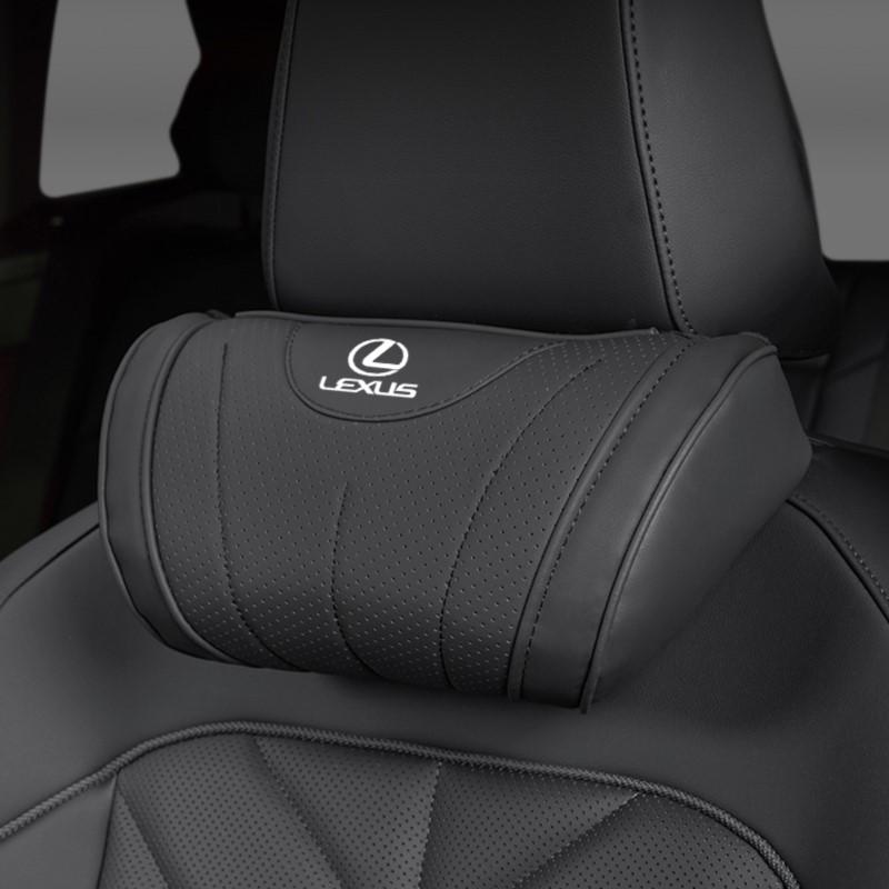 lexus Car Neck Pillow Leather Breathable Soft Headrest Interior Accessories For Lexus CT ES GS NX IS250 CT200h IS300h ES300h