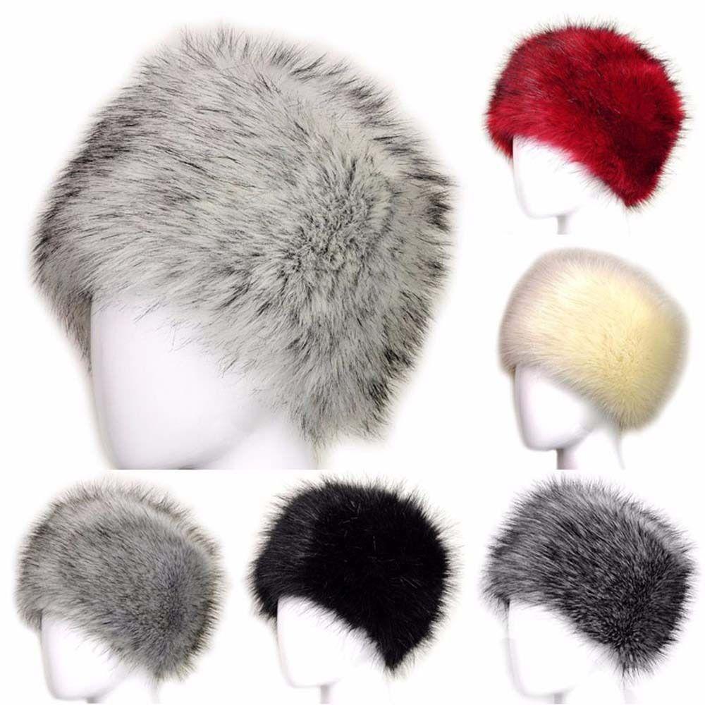 Thicken Warm Rabbit Fur Skullies Faux Fur Winter Bucket Hat Fashion Plush Beanies Cap Outdoor