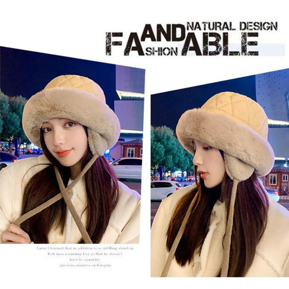 Soft Ear Protection Hat Keep Warm Fisherman Cap Outdoor Women Winter Hat Autumn Winter