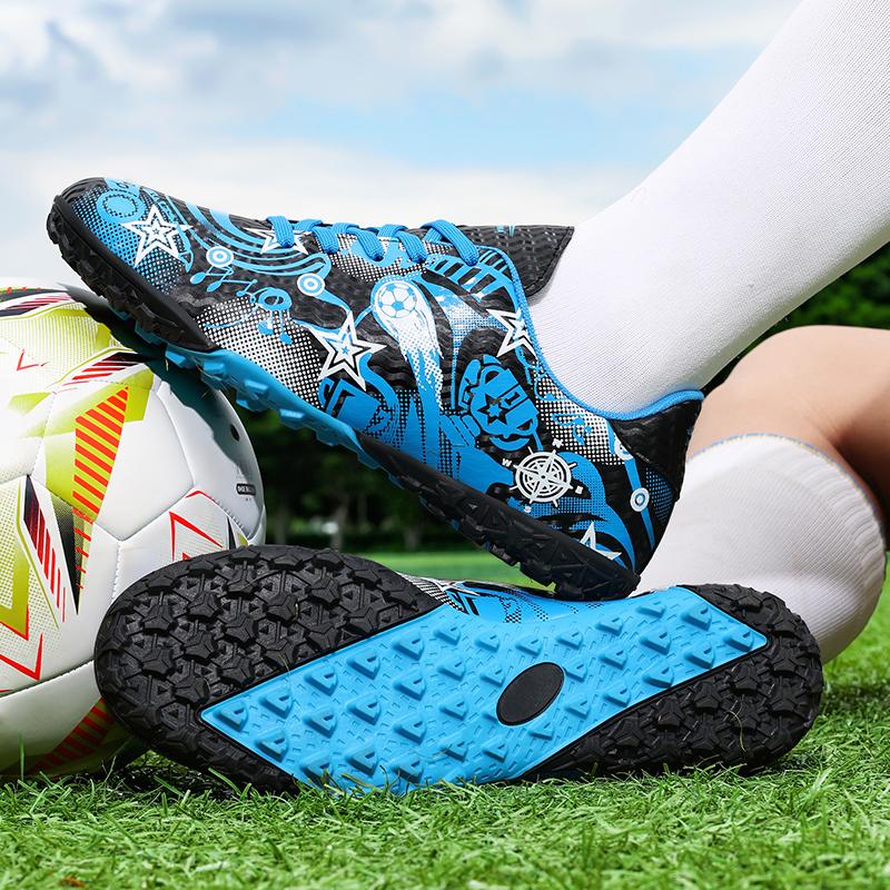 31-44 Men's Football Boots Rubber Soft Soled Outdoor Children's Youth Football Shoes Boys and Girls Competition Professional Training Football Shoes