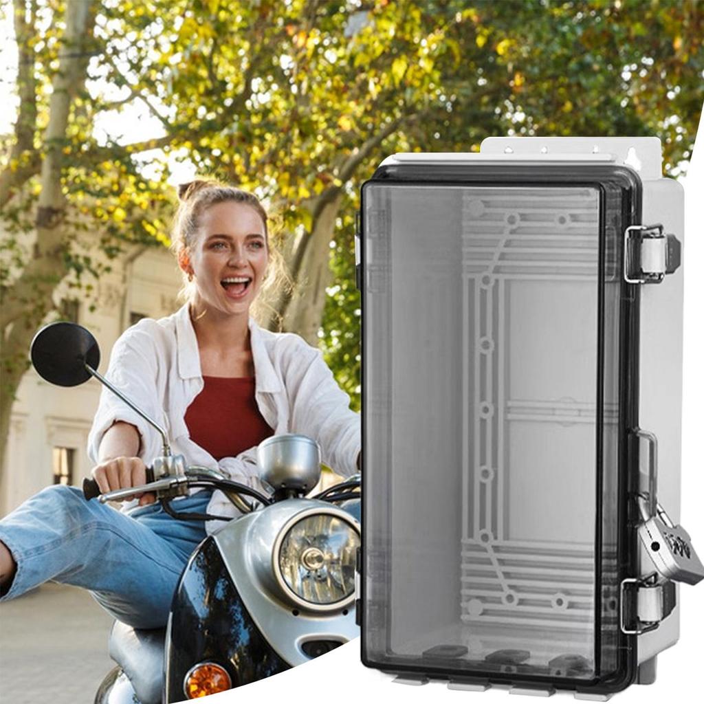 Outdoor Socket Box Waterproof Extension Cord Cover Weatherproof Plug Box with Lock Electric Outlet Protector Outlet Plug Socket