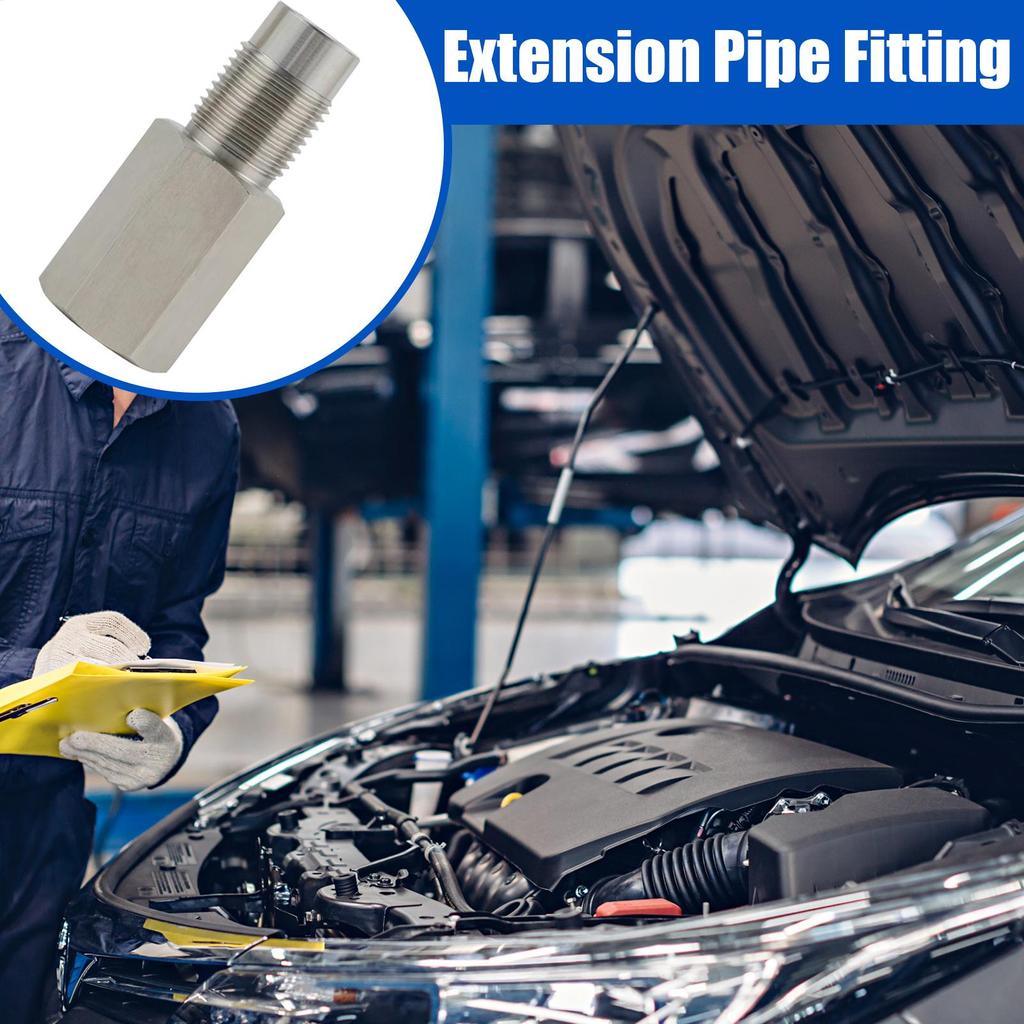 Extension Pipe Fitting Stainless Steel Tube Adapter Length 2.3 Inch Thread Size M181.5 Thread Leak-Proof Extension Pipe Fitting