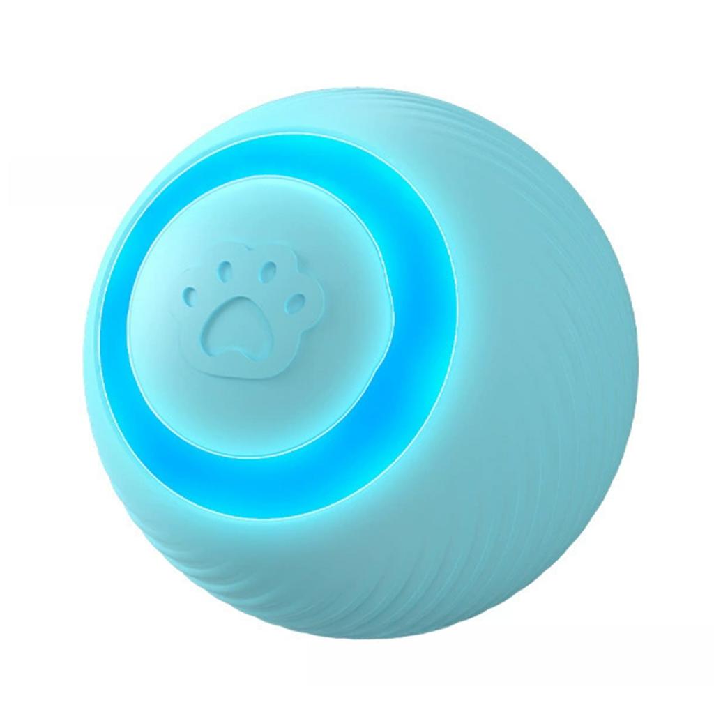 Interactive Cat Toy Ball Automatic Rolling Durable Bite Resistant Pet Entertainment Device for Indoor Use
