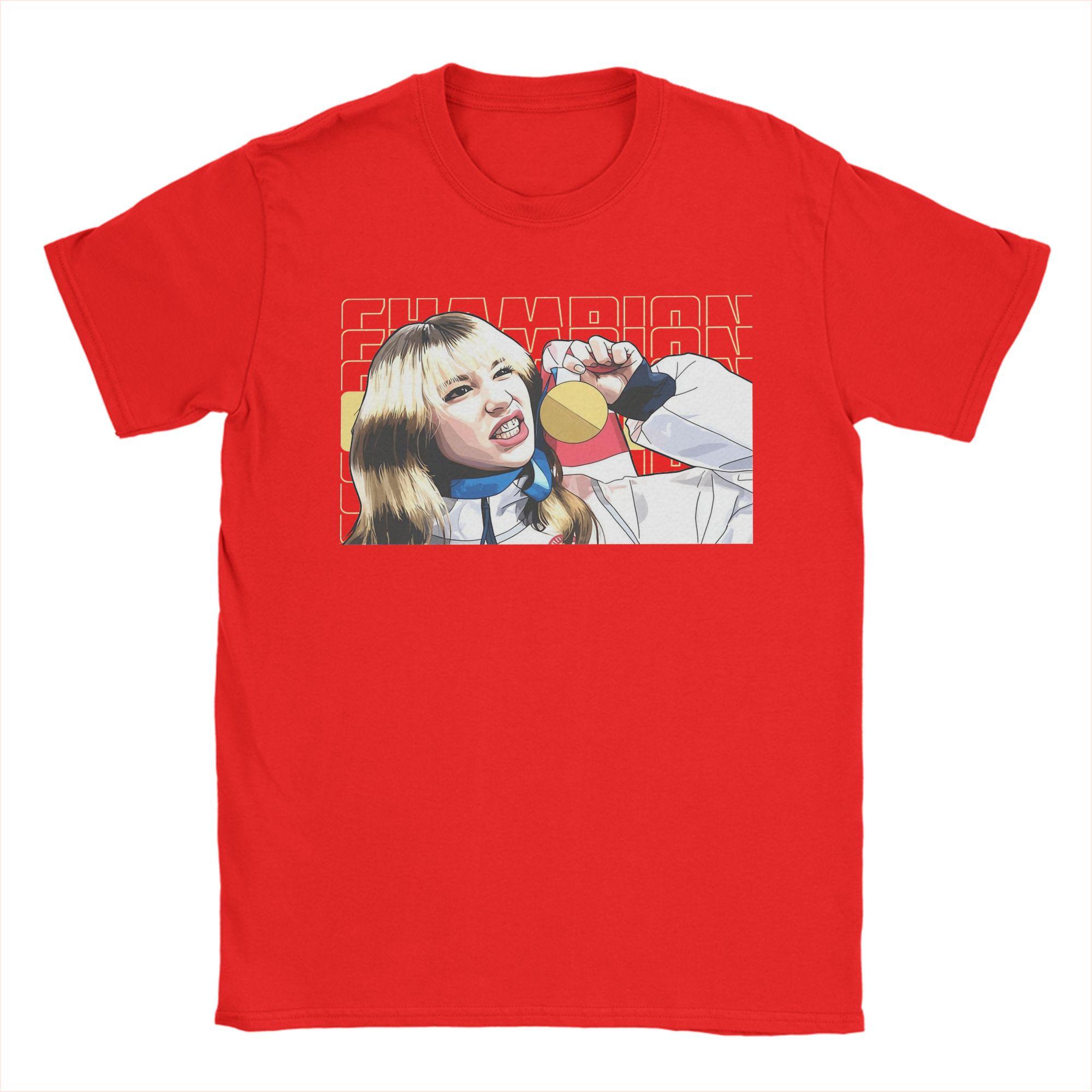 

Футболка для фигурного катания Алиса Лю Унисекс Креативная хлопковая футболка Футболка с круглым вырезом с коротким рукавом Подарочные топы S