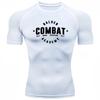 Gym Compression Shirt Men Running Compression Short Sleeve Tees Fitness Sweatshirt Elastic Sweatshirt Male Athletic Tops Elastic Tight Sportswear