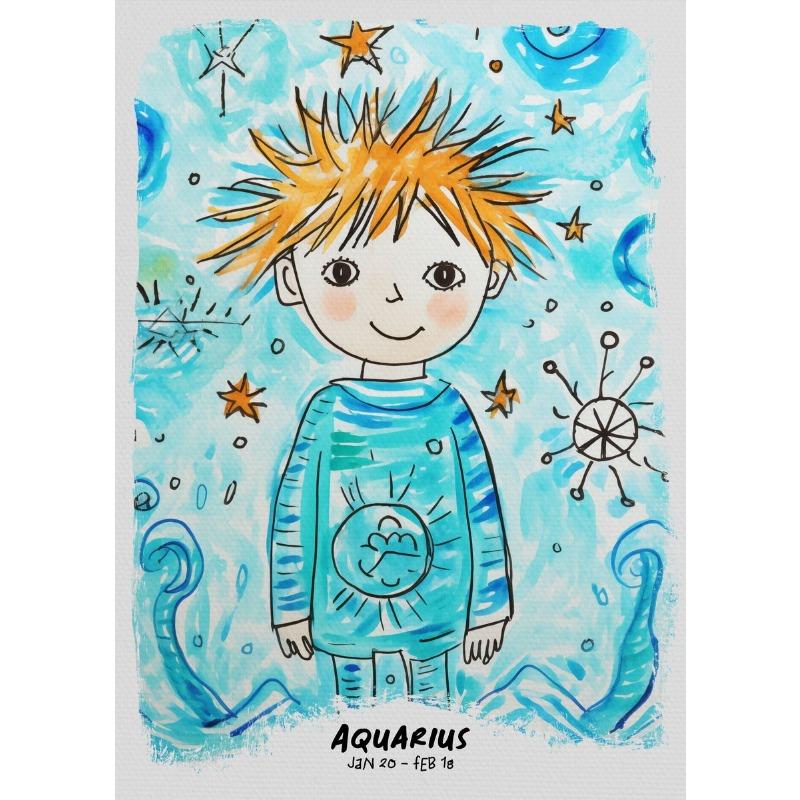 

Детский рисунок Милые знаки зодиака Постер Весы Дева Близнецы Холст Живопись Принт Настенное искусство Картина Детская комната Домашний декор Фреска 21cm×30cm NoFrame