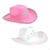 Cowboy Hat Cowgirl Hats Costume Accessories Photo Props Shiny Jazz Sun for Teens Women