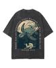 Isaiah 43:2 Sea Turtle Faith Front Back Graphic Vintage Acid Washed T‑Shirt Men Women Oversized Short Sleeve Casual Loose Tops