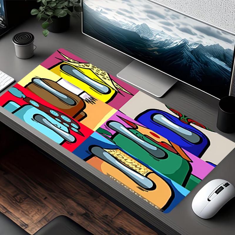 Among Us Print Mouse Pad, for Keyboard Pad Laptop PC Mat for Office Home Use, Desk Decor, Perfect Birthday Gift for Gamers