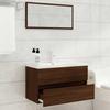 VidaXL Ensemble De Meubles De Salle De Bain 2 Pcs Chêne Marron 815740