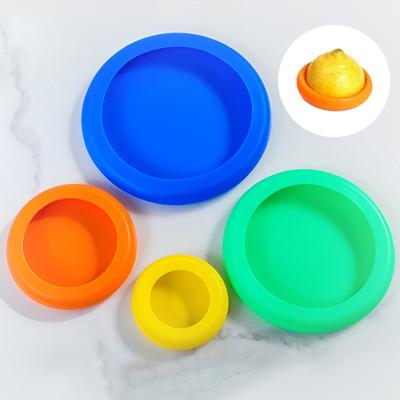 Yousheng 4 Pezzi Copri Alimenti Silicone Salva Alimenti Buona Tenuta Antipolvere Ispessito Senza BPA Lavabile in Lavastoviglie Copri Alimenti