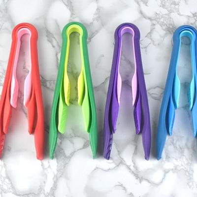 3 Stück/Set Kunststoff Lebensmittelzange Küchenzange Rutschfest Kochclip Klemme BBQ Salatwerkzeuge Grill Küchenzubehör