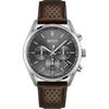1513815 relógio masculino Pulseira marrom Mostrador cinza 44 mm + caixa