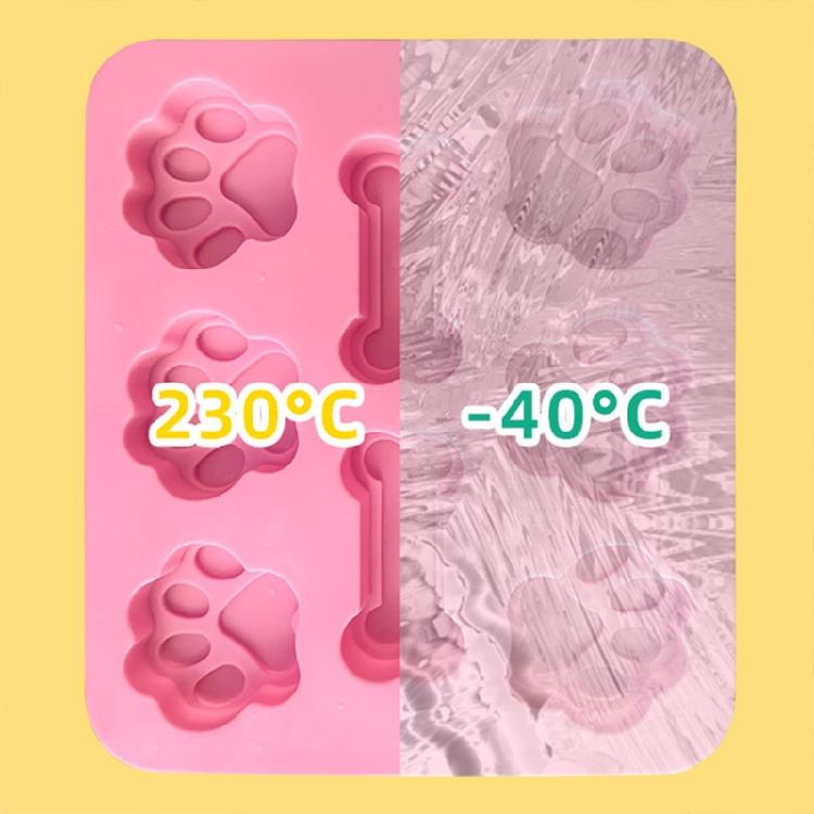 Silicone Baking Mold Dog Footprints Shape Bakeware Tools Baking Supplies Gift