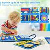 1Pcs Felt Busy Board Early Education Board Early Childhood Teaching Aids Children's Toys Educational Board Felt Learning Board