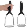 Non-Slip Handle Potato Masher Comfort Grip Garlic Press Fruit Masher Vegetable Smasher  Meat
