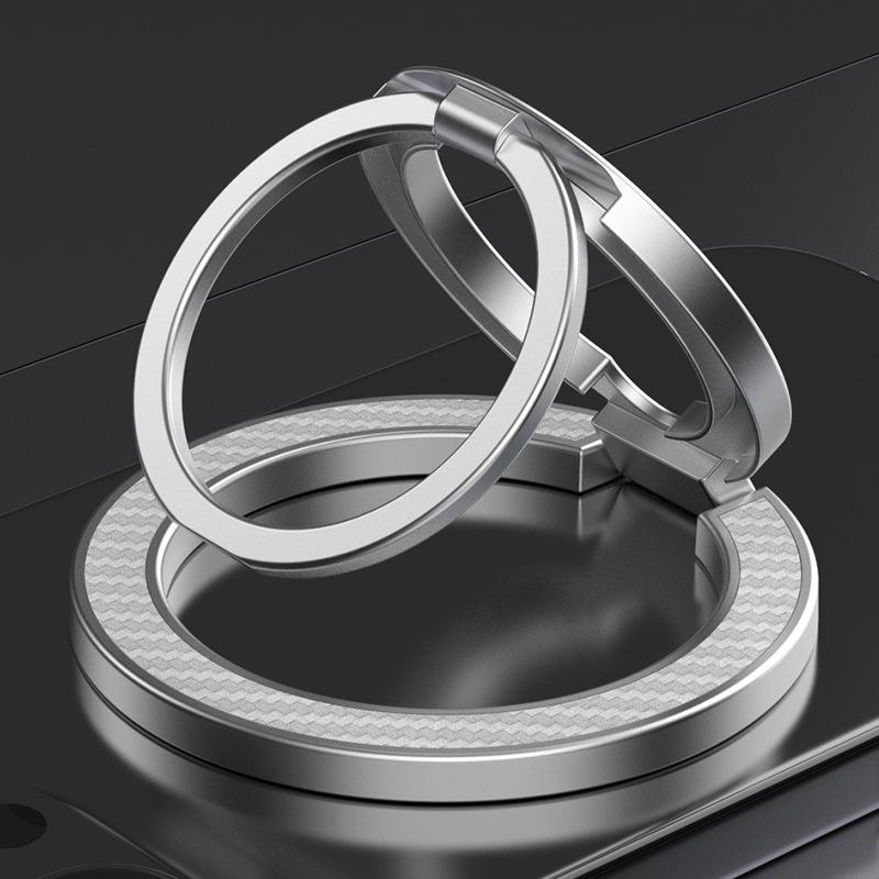 MagSafe Three-Fold Double-Sided Magnetic Phone Ring Holder for Apple & Android