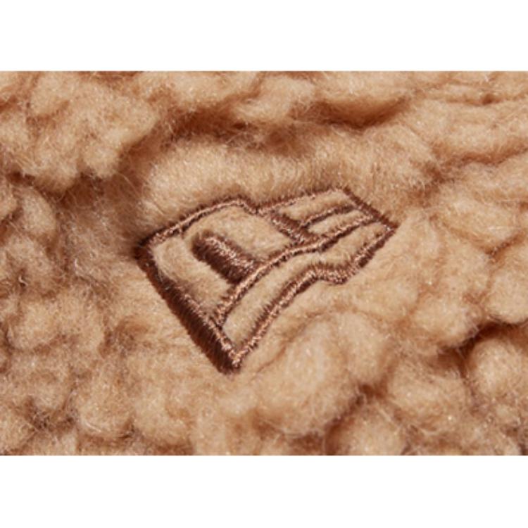 New Era MLB New York Yankees Embroidered Print Sherpa Jacket Unisex Jacket Brown 13350830