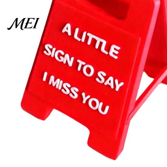 Special Gifts for Wife Romantic Mini Desk Sign with I Love You/I Miss You/I'm Proud of You Text Anniversary Valentine's Day Creative Themed