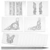 Leathercraft Scribing Pen Leather Carving Pattern Description Paper For Belt Bag Wallet Making Leather Craft Stamping