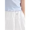 Mucmukn Sweet Cake Tencel Lyocell Cotton Tiered Skirt for Girls