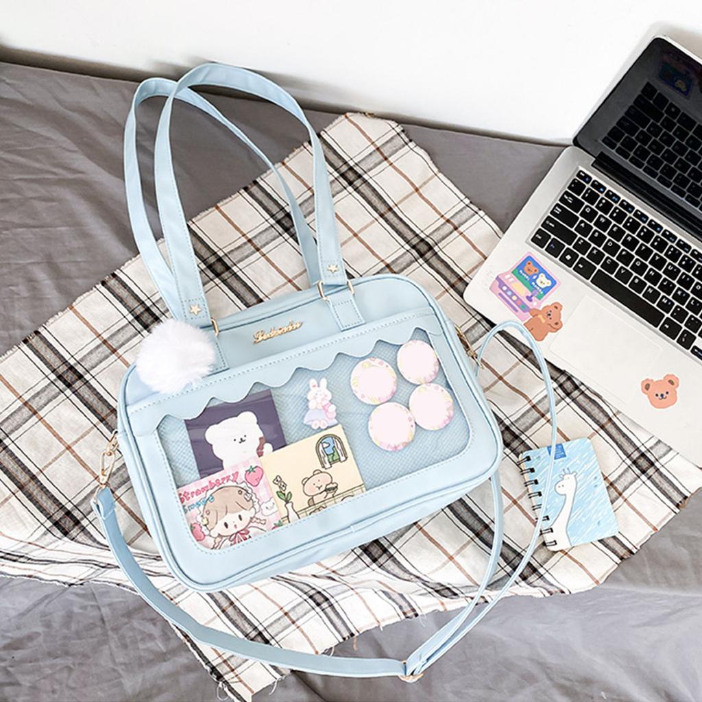 Shoulder Bag for Women PU Leather Itabag Transparent Bag JK Tote Bag Handbags Ita bag Crossbody Bag