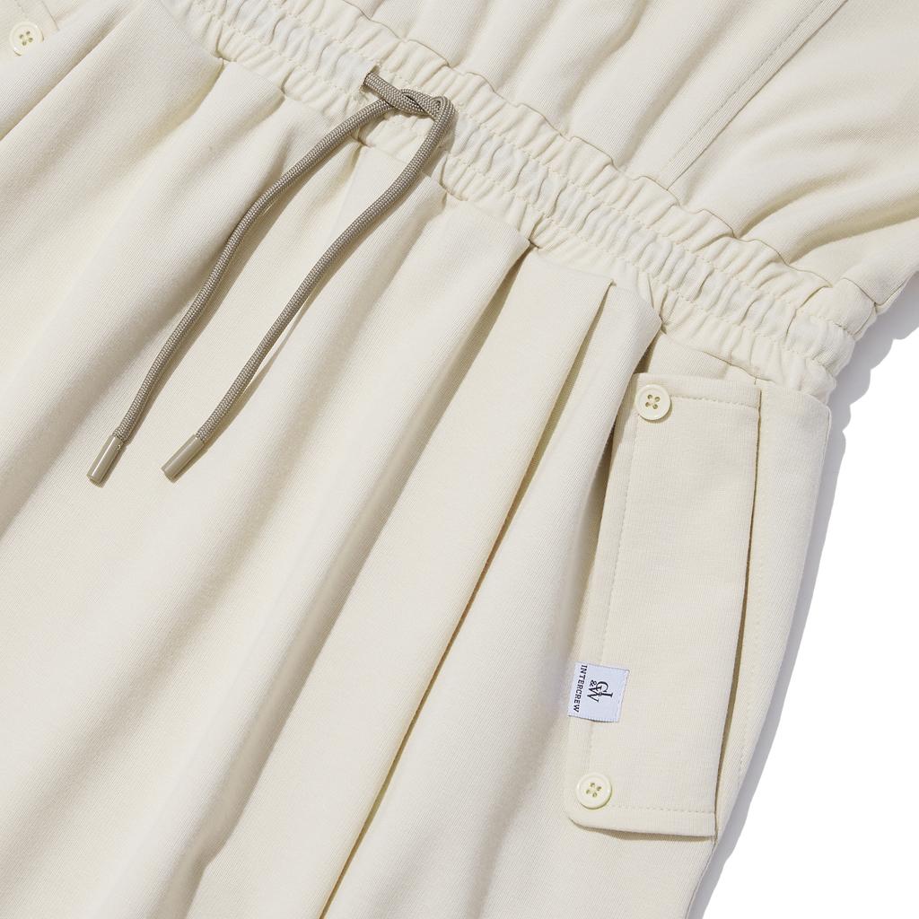 Intercrew Women'S Roll-Up Flare Long Dress Beige Itz2Ol56Abe