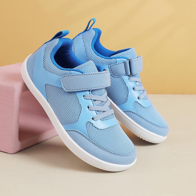 Scarpe Sportive da Bambino a Punta Larga: Sneakers Basse Traspiranti per Ragazzi e Ragazze, Perfette per Escursioni e Attività all'Aperto