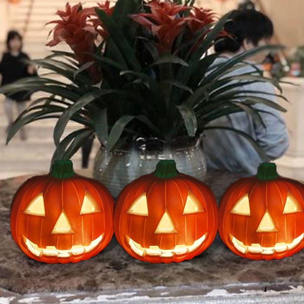 Ornaments Shopping DIY Scene Arrangement Pumpkin Lamp Led Light Lantern Halloween Decoration