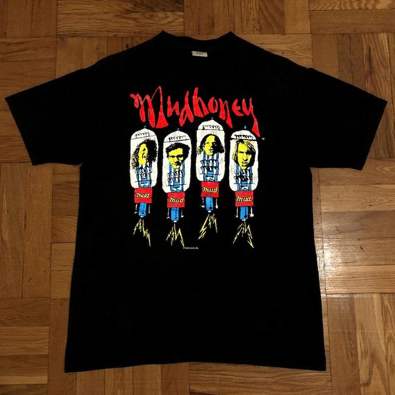 Mudhoney Piece of Cake Tour 1992 T-Shirt, 90s Mudhoney T-Shirt M