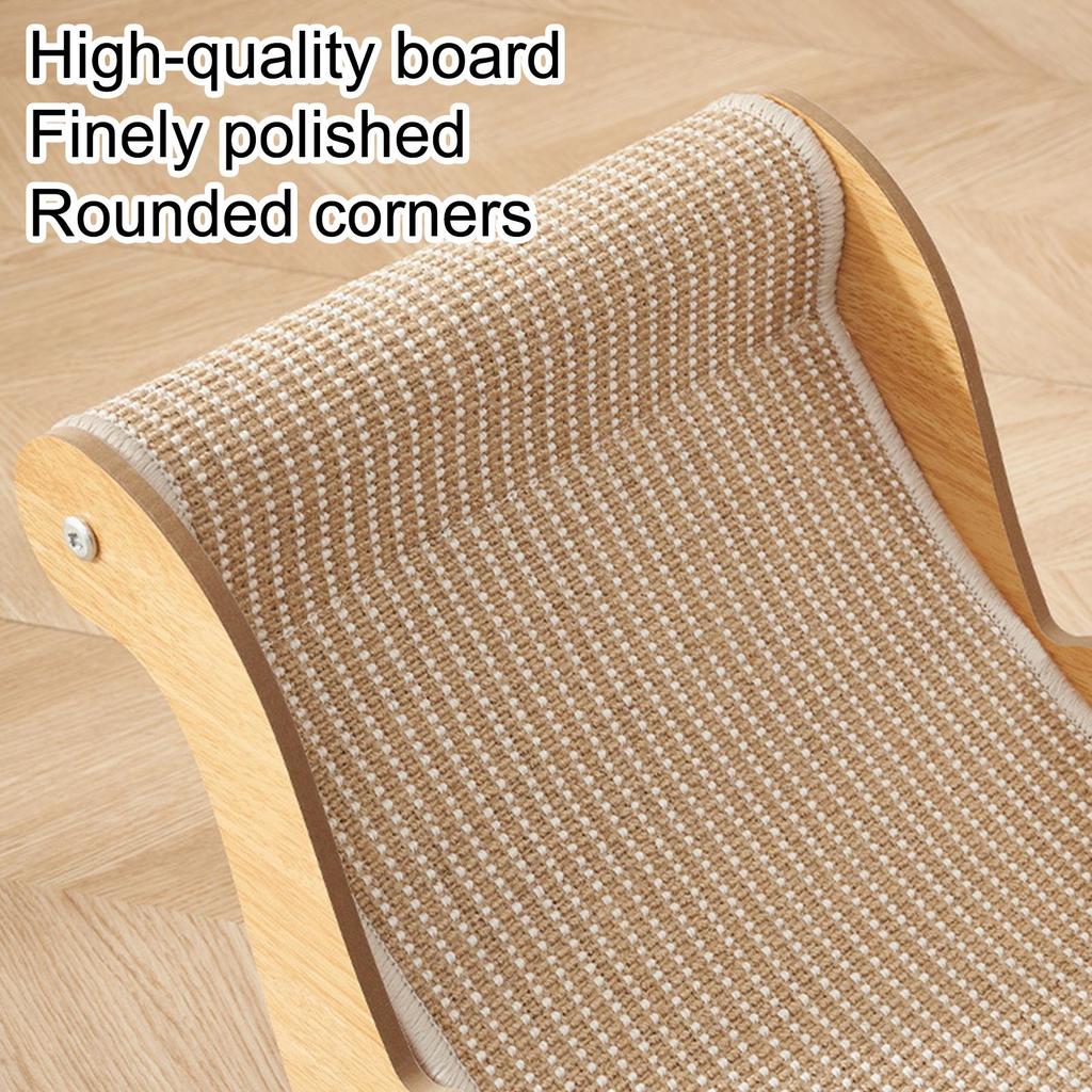 Cat Lounger Scratcher Kittens Scratching Recliner Sofa Multi-Functional Sisal Scratcher Bed for Indoor Scratching Pad Cat Chair