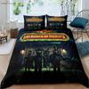 Dark Game Cartoon Print Quilt Cover Dormitory Children's Room Bedding Set Quilt Cover Pillowcase 100% Polyester 3 Pieces