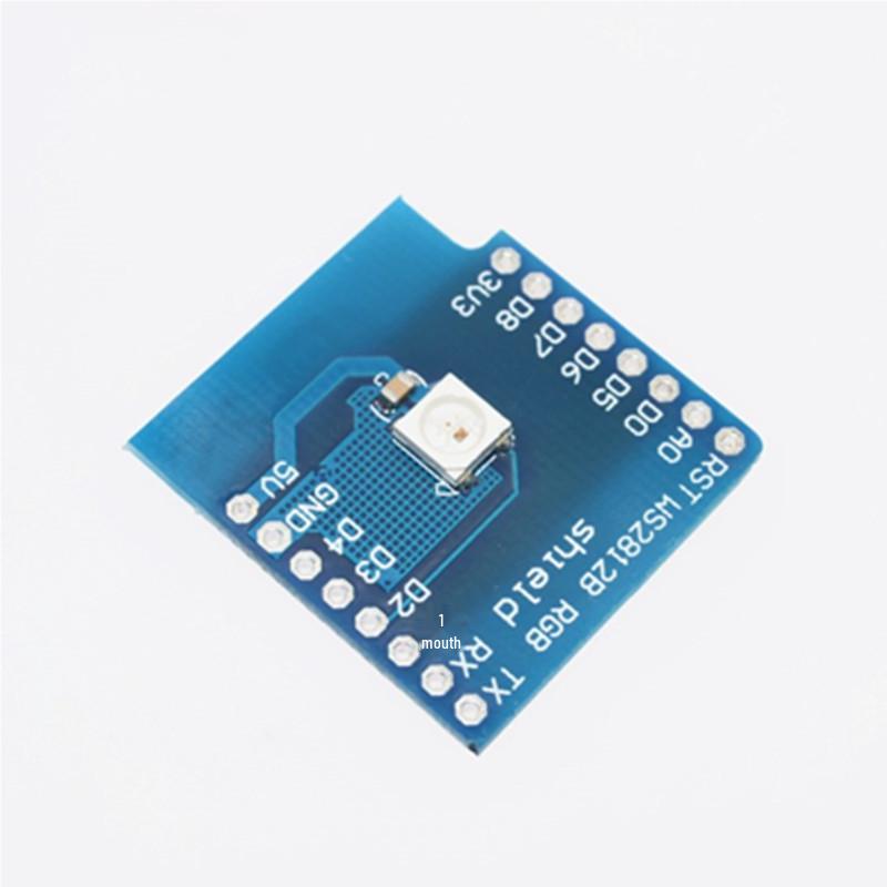 W2812 RGB Module for D1 Mini: Full-Color WiFi Expansion with RGB Driver