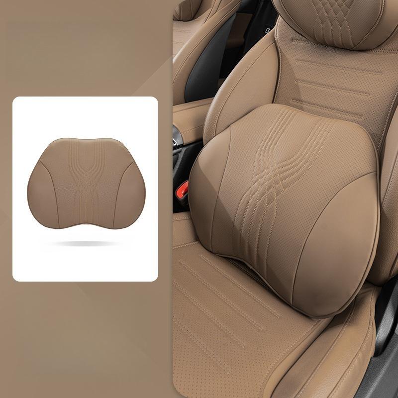 Her Mevsim Evrensel, Nefes Alabilen, Ergonomik Bel Kıvrımlı Koltuk Bel Desteği ile Araba Boyun Yastığı ve Bel Desteği