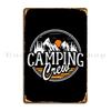 Camping Crew Metal Plaque Cinema Bar Living Room Printing Design Tin Sign Poster
