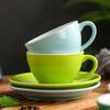150ml Espresso Kaffeetassen-Sets Hochwertige, einfache Tasse im europäischen Stil Dicke farbige Glasur Keramik Cappuccino Blumentassen Latte