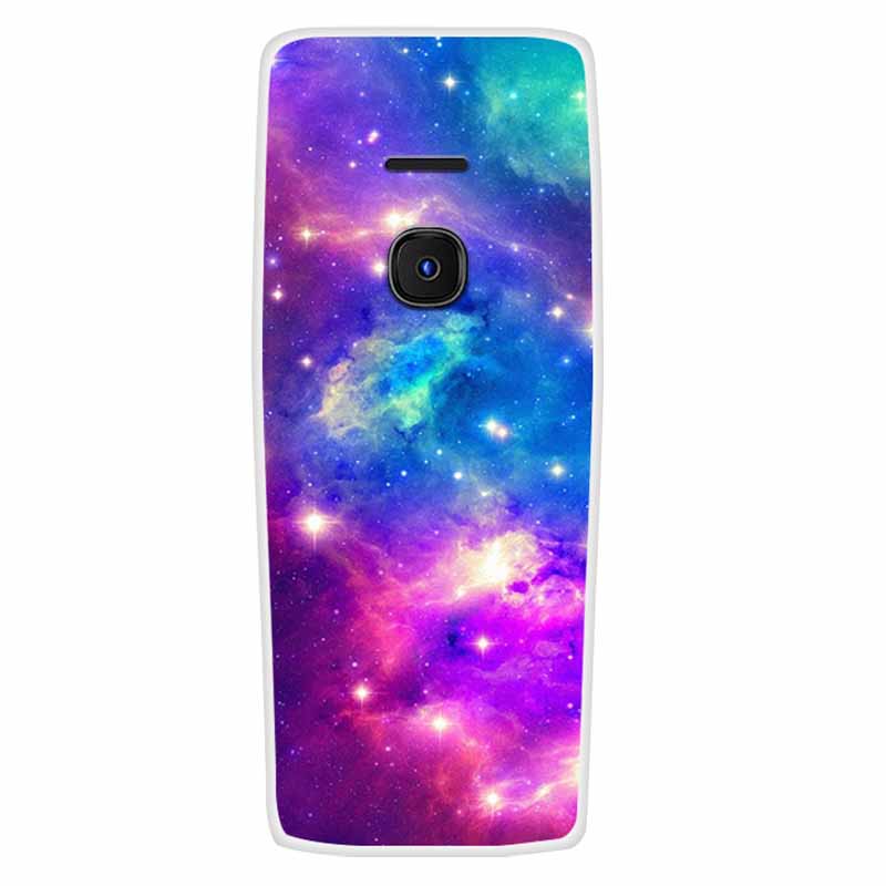 For Nokia 8210 4G Case Soft Silicone Space Landscape Covers for Nokia 6300 4G Cases Colorful Bumpers Cat Phone Protective Bags