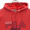 Fila 90er Jahre Altes Langarm-Sweatshirt S Rote Serie Innen aufgeraut Herren Gebraucht