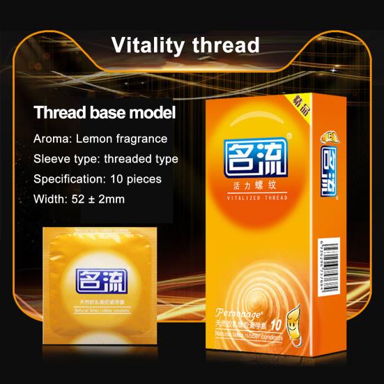 10 Stück Kondome mit körnigem Faden, ultradünn, verbesserte Empfindlichkeit, zuverlässiger Schutz, Kondome aus Latexmaterial