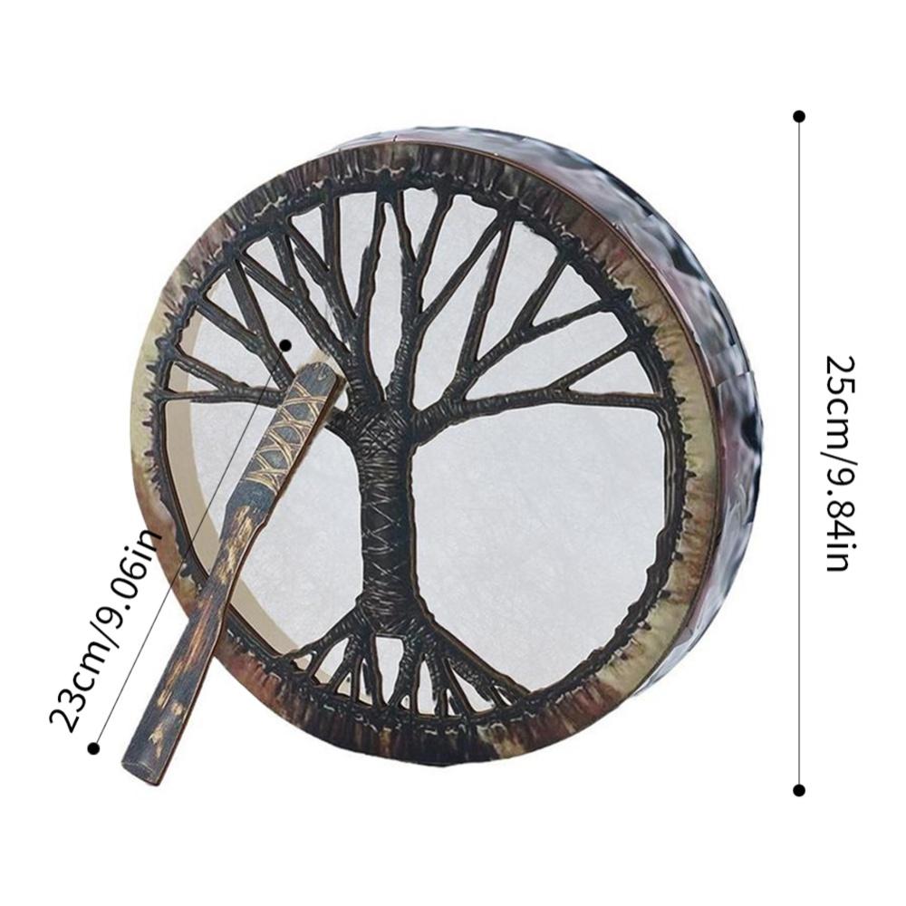 Shaman Drum Tree Of Life Ornament Wooden Shamanic Drum The Siberian Drum Spirit Music Easter Gifts