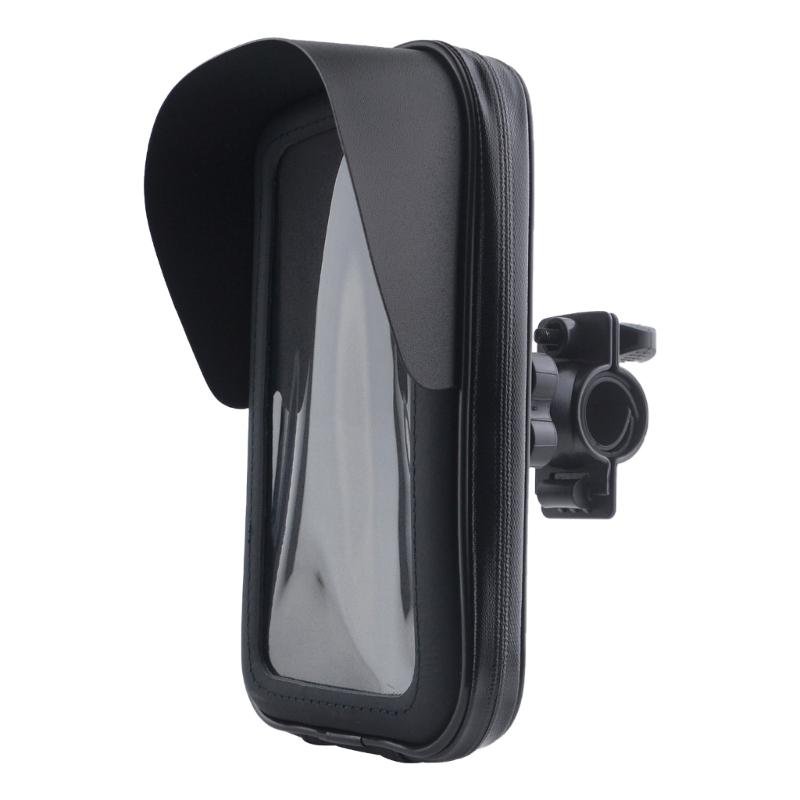 

Handlebar Phone Holder Motorbike Phone Bag with Sunvisor 360 Degree Rotating Mount Holder for Phone Up to 6.5inch 1