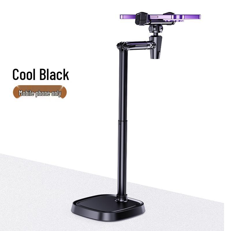 Rilipu Dual Device Adjustable Aluminum Phone Stand for Live Streaming and Overhead Shots