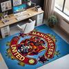 Manchester Football Pattern Rug, Indoor/Outdoor Mat, for Picnic, Gameroom, Bedroom, Office, Living Room, Home Decor Carpet, Birthday Gift