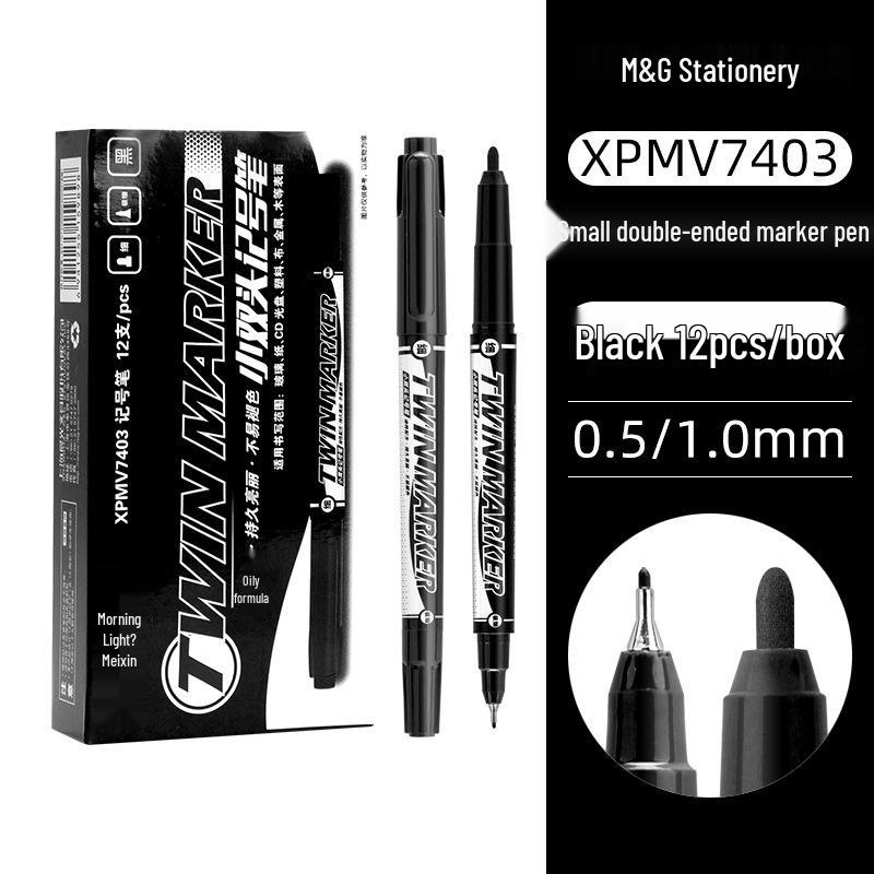 

M&G XPMV7403 Double-Ended Fine Liner Pen for Students and Children