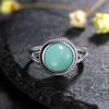 CopperRings With 10MM Round Natural Moonstones Women's Wedding Party Anniversary Fine Jewelry Ring