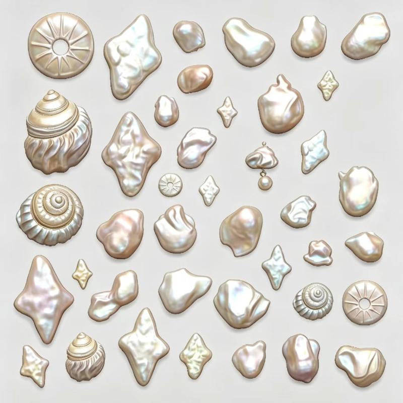 3D Nail Art Decoration Mold Butterfly Pearl Shell Patterns Heat Resistant Silicone Mould for DIY Nail Art Craft Manicure