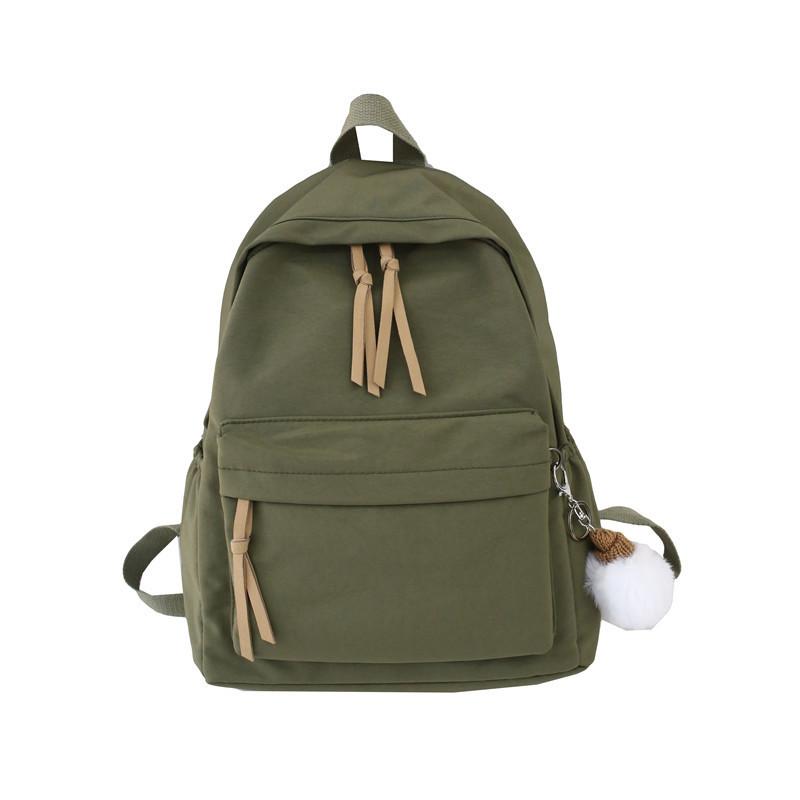 Vintage Girl Schoolbag Female Style High School College Student Junior High School Student Simple Super Fire Backpack Backpack