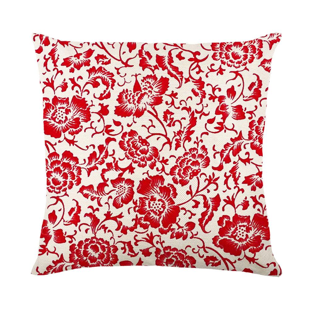 Plant Stamens Throw Pillow Covers With Digital Printing Of Short Plush Fabric Car-Shaped Sofa Cushion For Office Home Decor