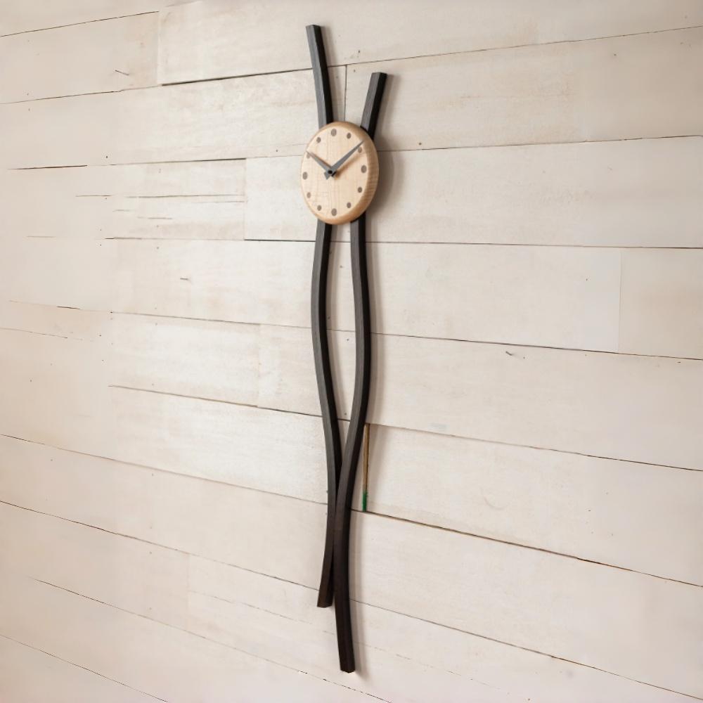 Wall Clock Brief Quartz Clocks Swingable Pendulum Times Creative Silent Loudspeaker Mute Watches Hours
