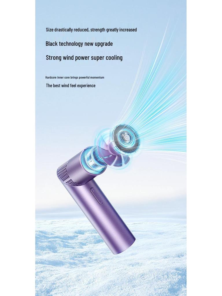 Multi-Functional Portable Mini Fan with Digital Display for Desktop, Neck, and Handheld Use